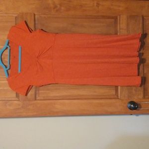 Horny Toad woman's size S capped sleeve organic cotton dress w high waist